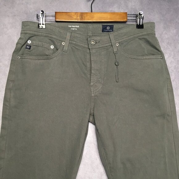 AG Men The Protege Straight Leg Pants size 31x31 Gray Flat Front Cotton Stretch - Picture 2 of 16